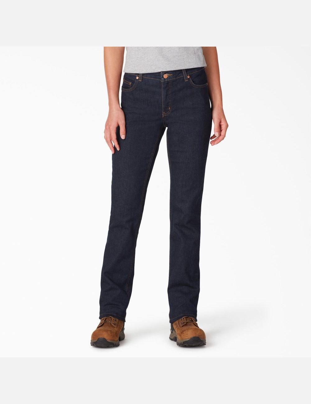 Jean Dickies Perfect Shape Denim Droit Leg Indigo Bleu | 148AWDUZH