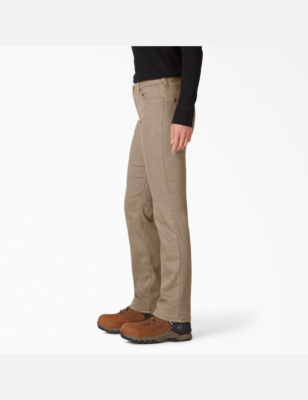 Jean Dickies Perfect Shape Denim Droit Leg Marron | 956EMVLXD