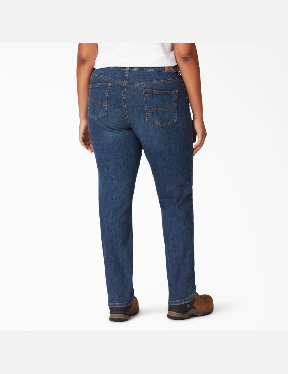 Jean Dickies Perfect Shape Plus Droit Leg Stretch Denim Indigo Bleu | 749CFGEPJ