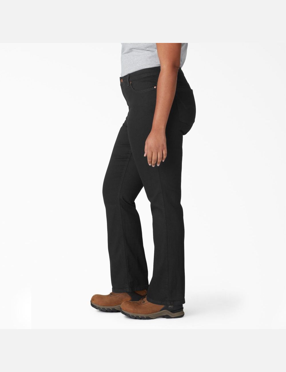 Jean Dickies Plus Perfect Shape Denim Bootcut Noir | 238PXLOSZ