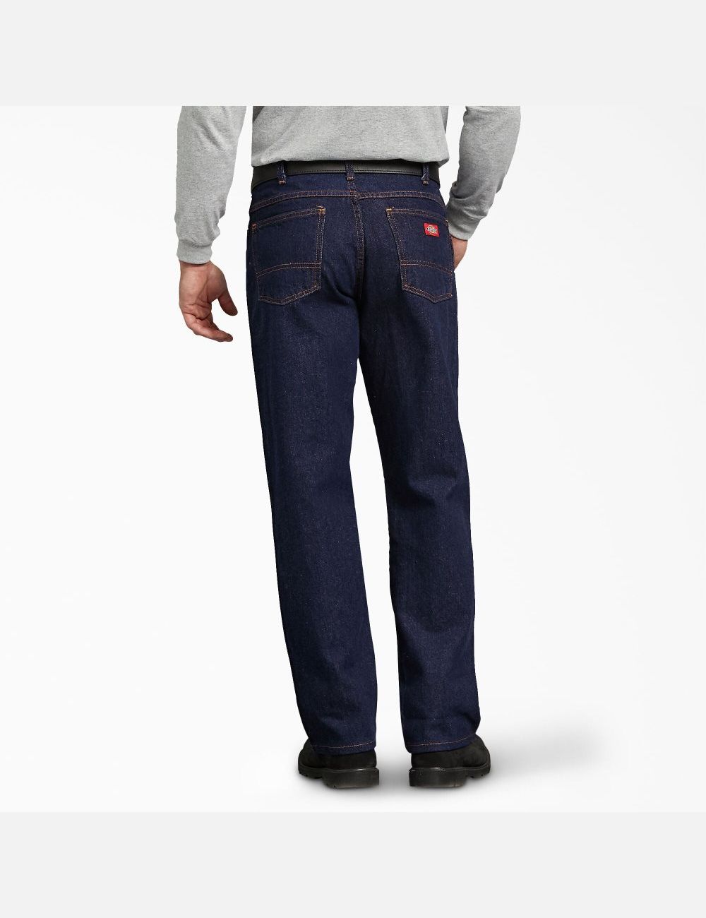 Jean Dickies Regular Droit Fit Denim Indigo Bleu | 586VLWRHT