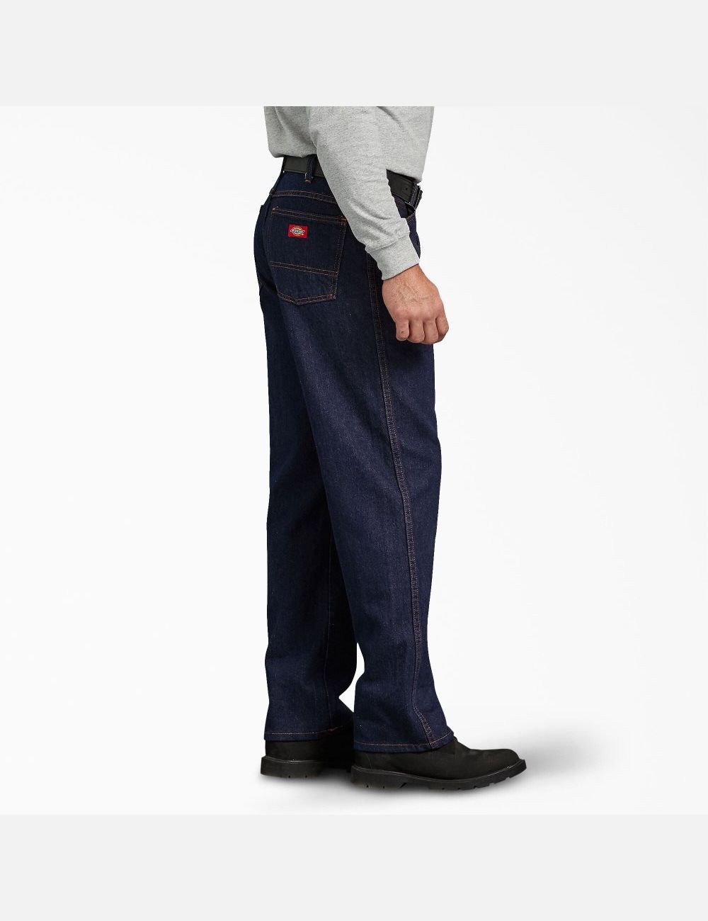 Jean Dickies Regular Droit Fit Denim Indigo Bleu | 586VLWRHT