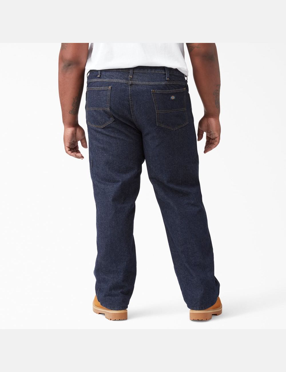 Jean Dickies Regular Droit Fit Denim Indigo Bleu | 586VLWRHT