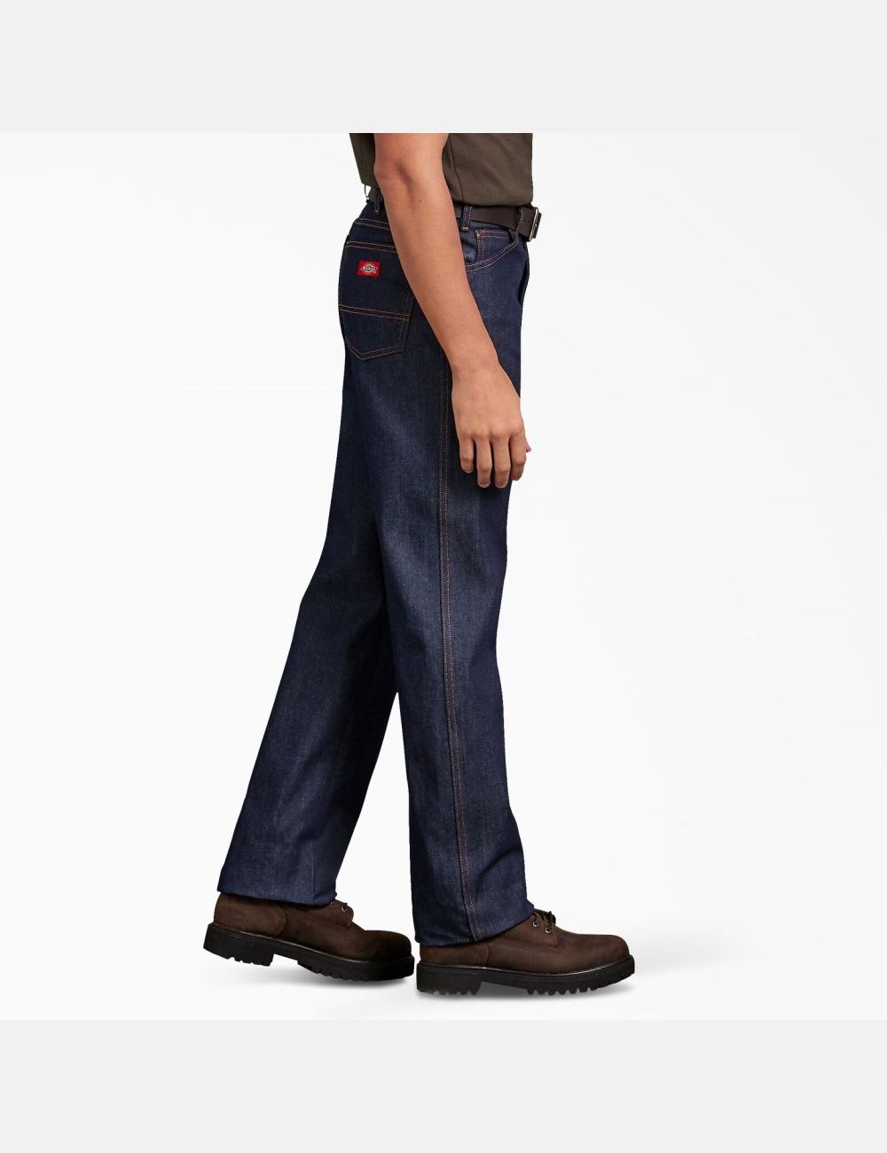 Jean Dickies Regular Droit Fit Denim Indigo Bleu | 609TPSWFU