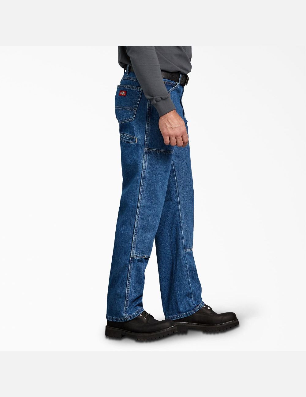 Jean Dickies Relaxed Fit Double Knee Denim Indigo Bleu | 952NGKHEQ