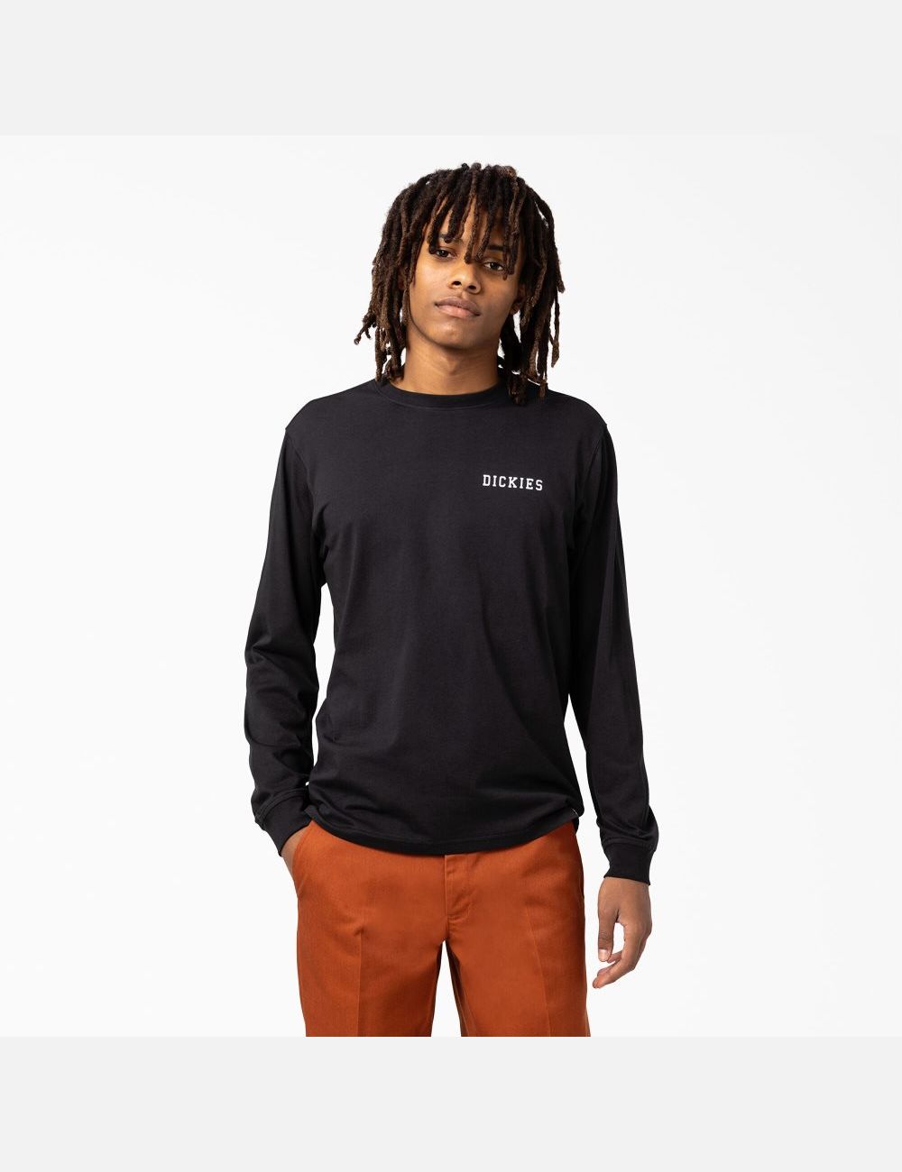 Long Sleeve Dickies Cleveland T-Shirt Noir | 591IARYNL