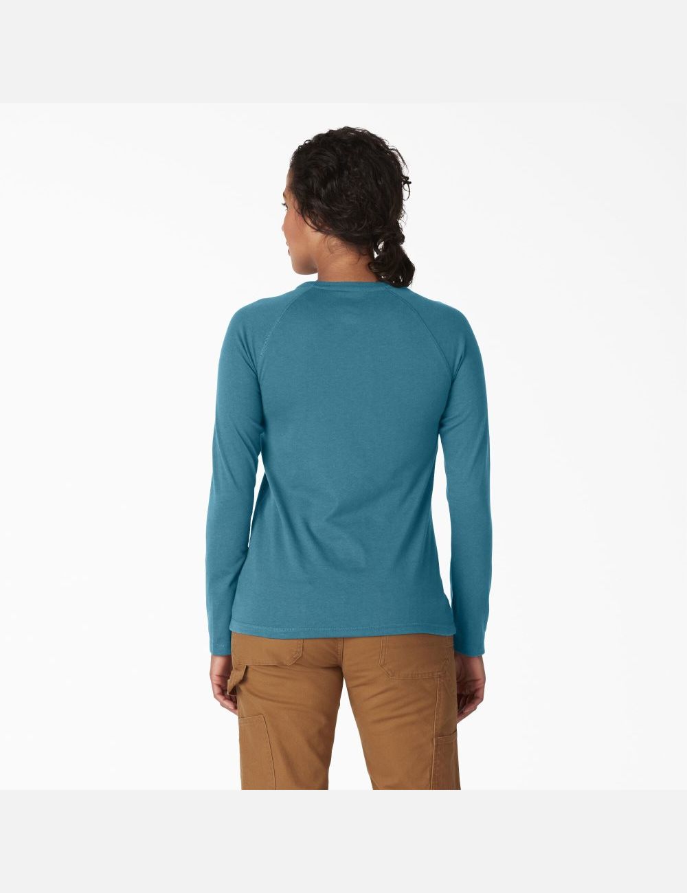 Long Sleeve Dickies Cooling T-Shirt Bleu Foncé | 047JAWLUI