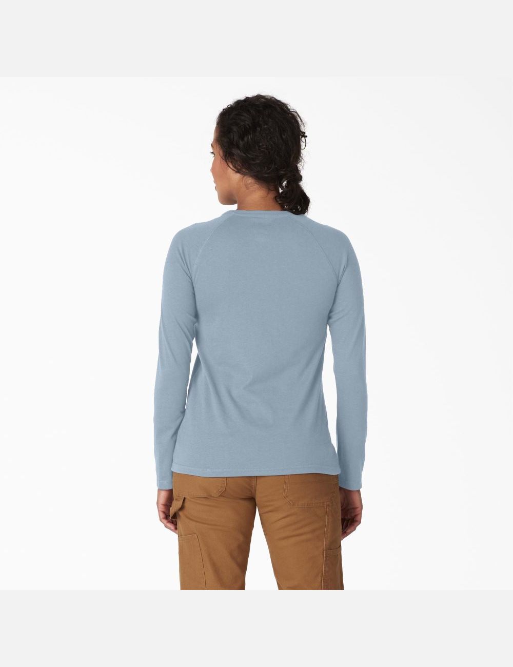 Long Sleeve Dickies Cooling T-Shirt Bleu | 975CUXWVA