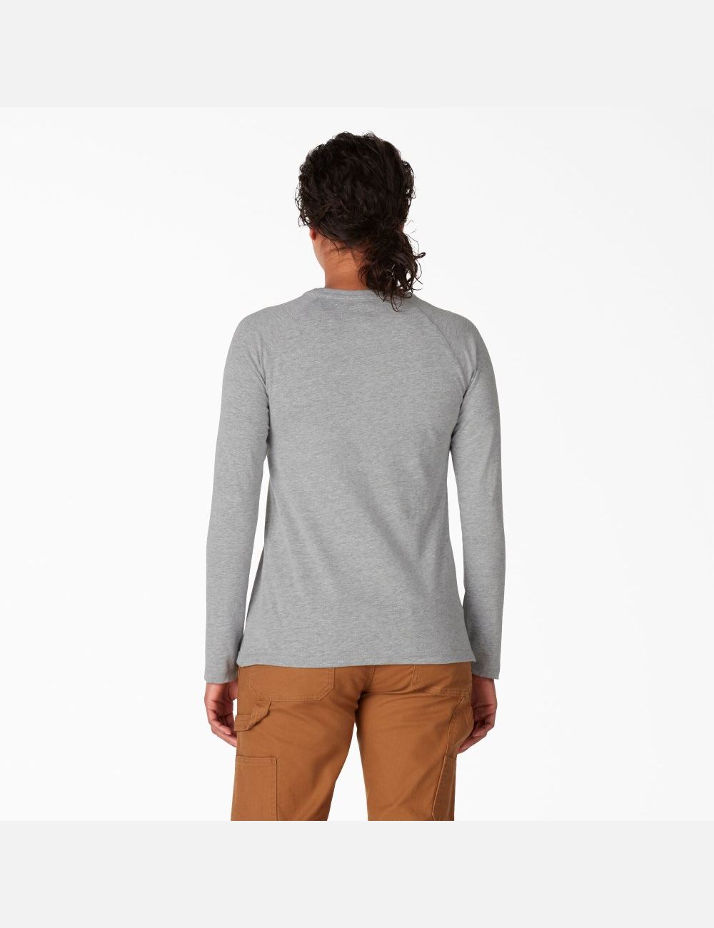 Long Sleeve Dickies Cooling T-Shirt Grise | 104OHSFUW