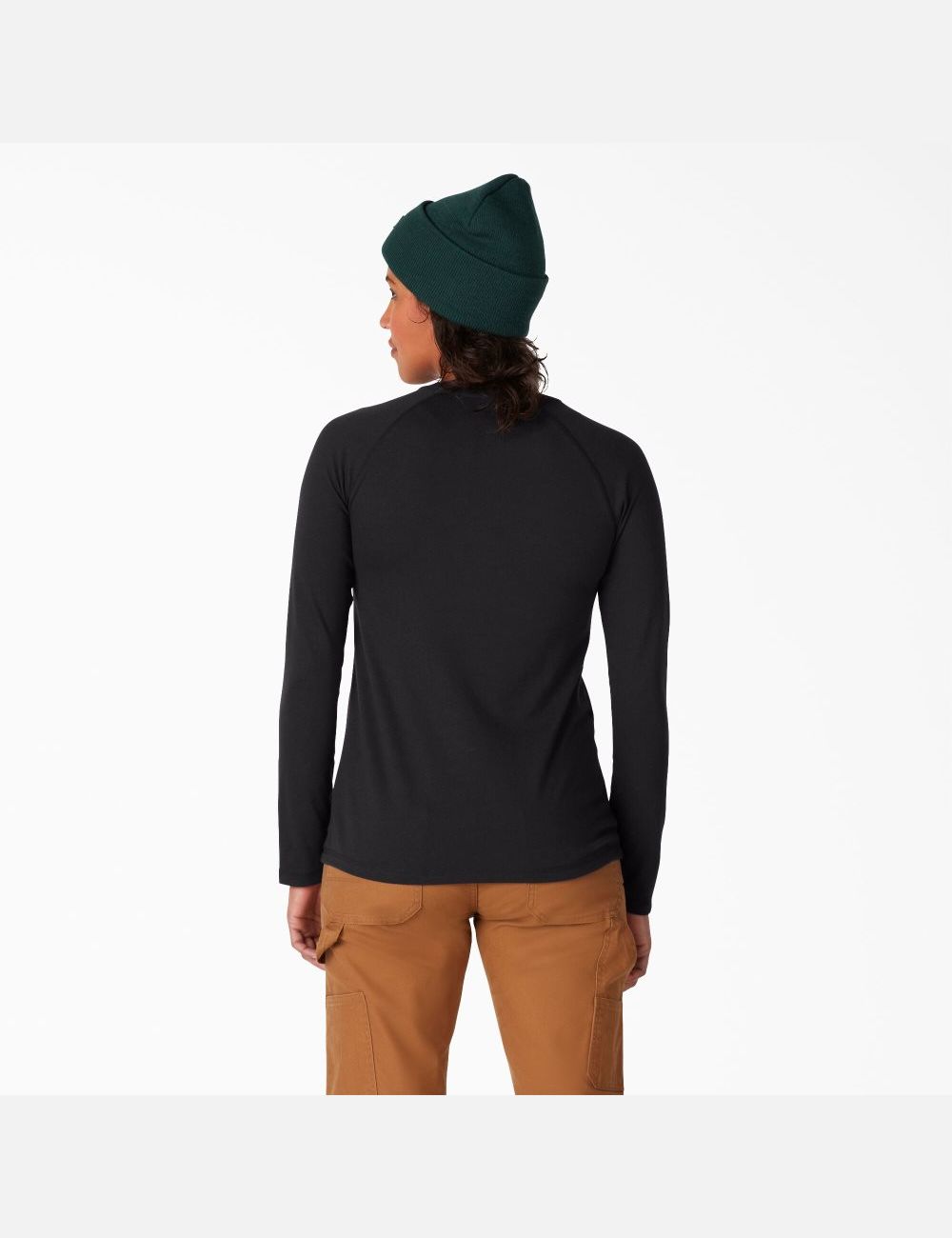 Long Sleeve Dickies Cooling T-Shirt Noir | 216PLENCJ