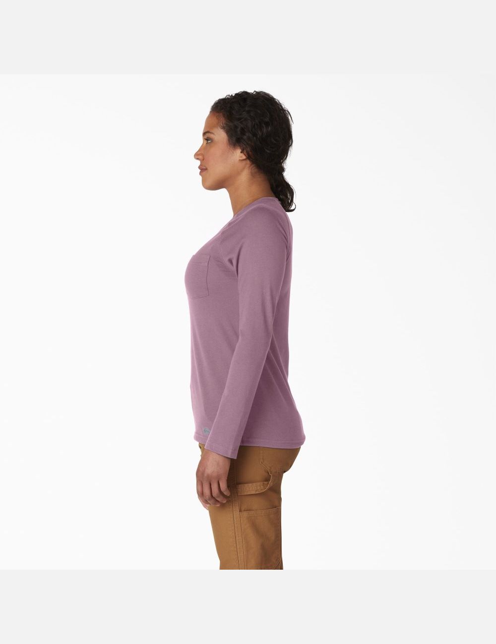 Long Sleeve Dickies Cooling T-Shirt Violette Grise | 731OUCIHM