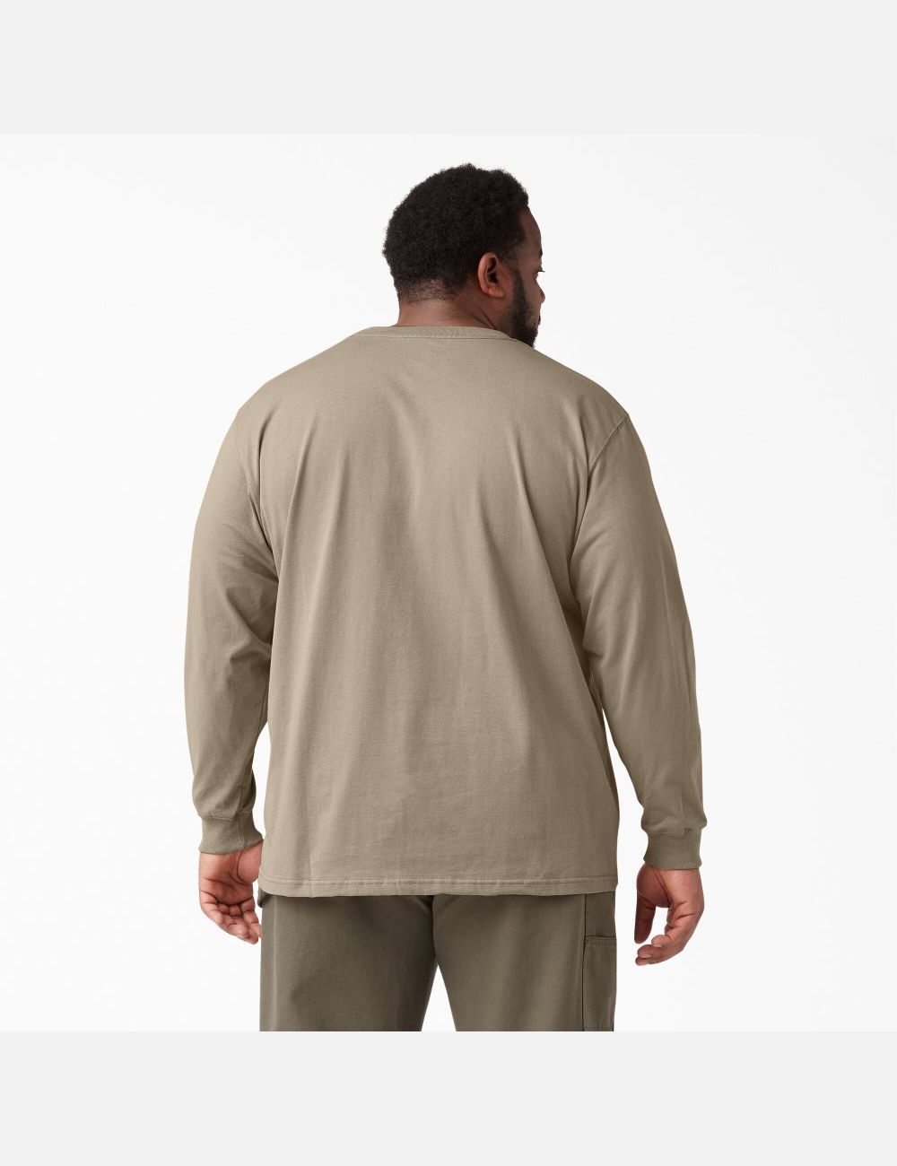 Long Sleeve Dickies Heavyweight Crew Neck T-Shirt Marron | 724UEDQTF