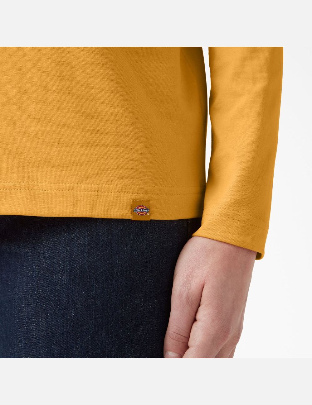 Long Sleeve Dickies Heavyweight Henley Orange | 632QNWUVX