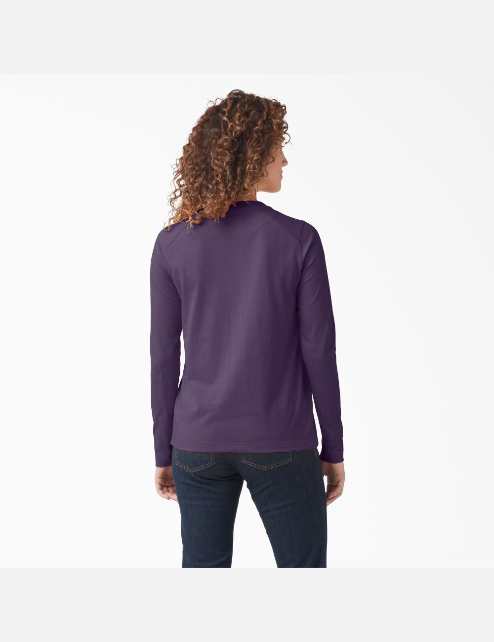 Long Sleeve Dickies Heavyweight Henley Violette | 269UZTSOV