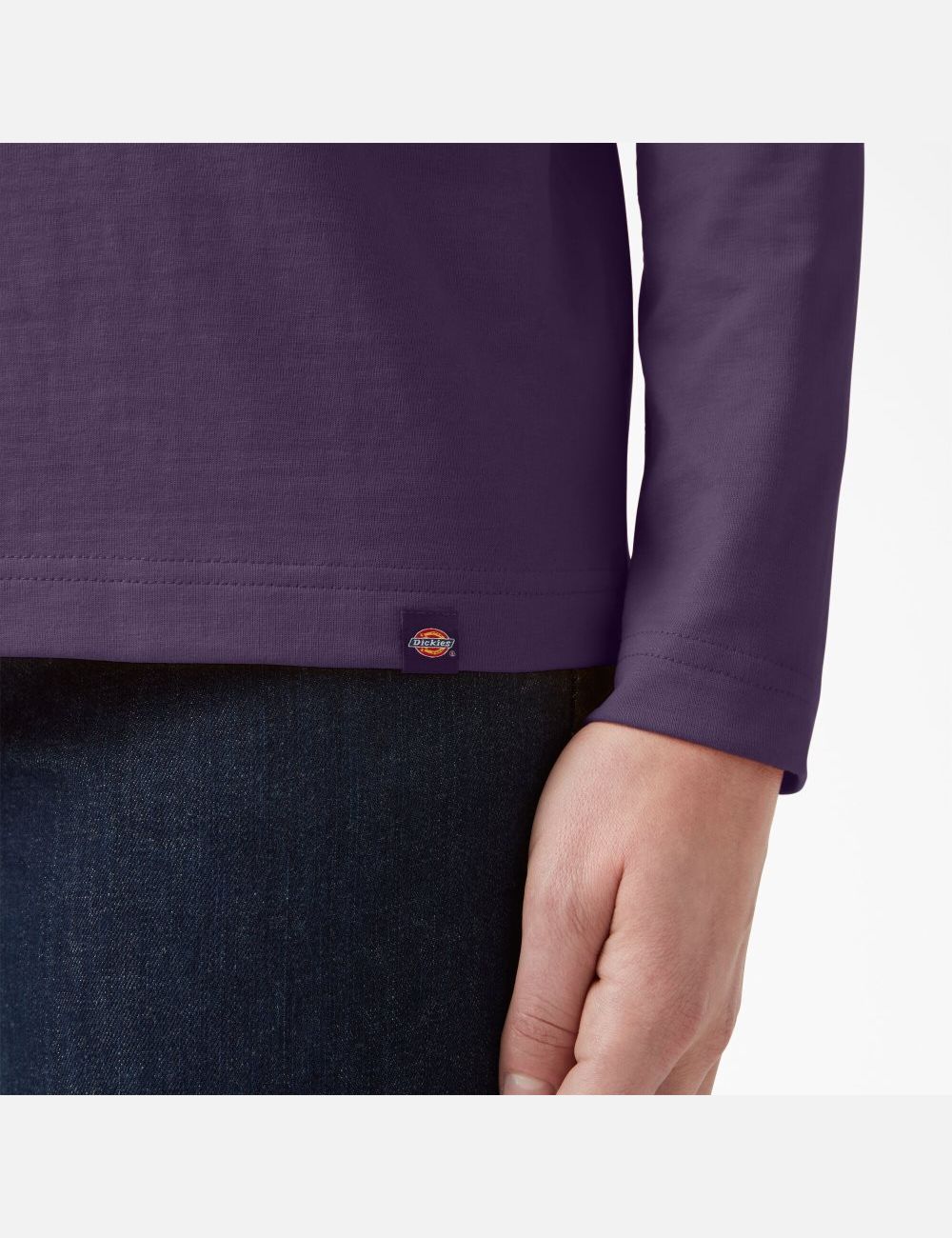 Long Sleeve Dickies Heavyweight Henley Violette | 269UZTSOV