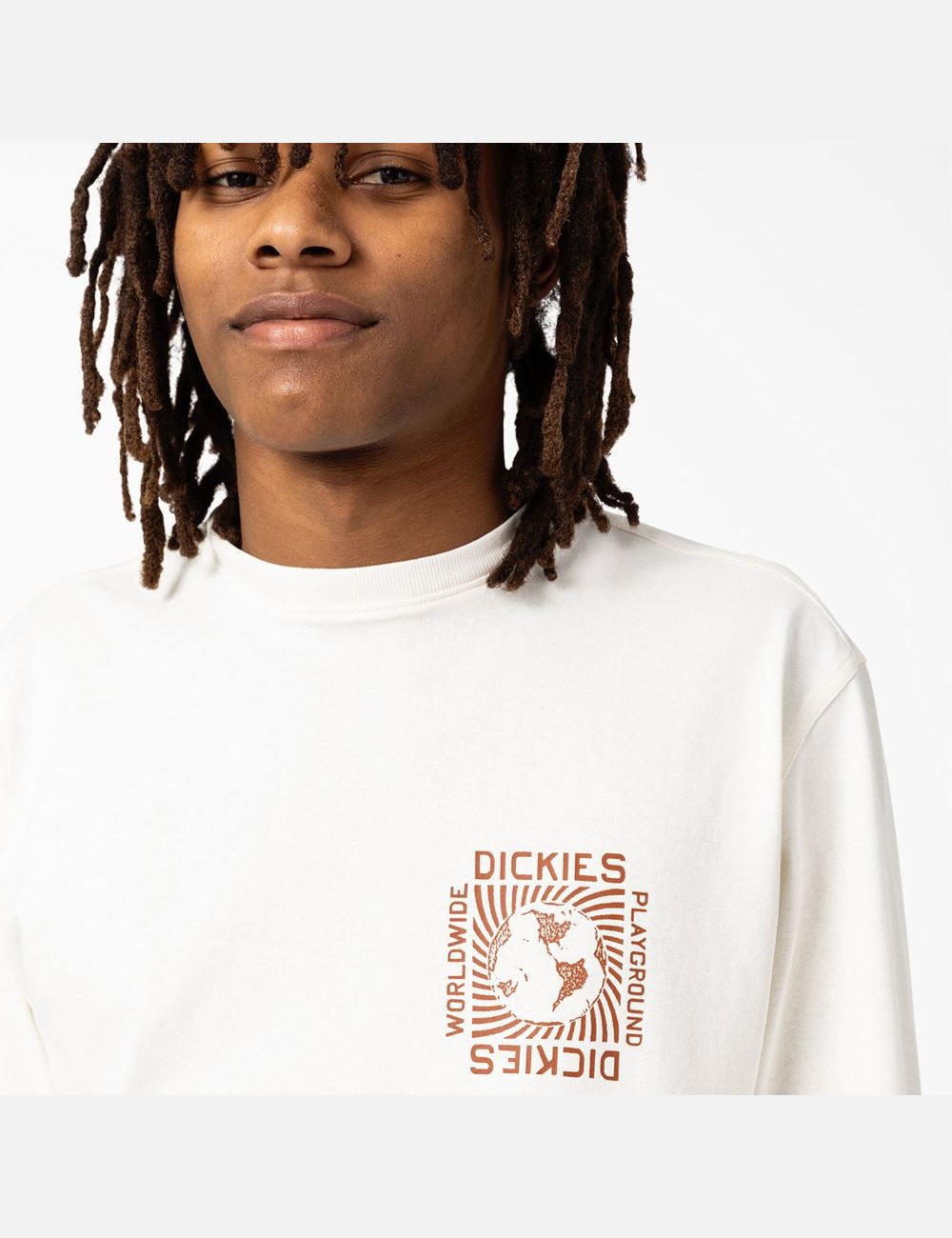 Long Sleeve Dickies Marbury T-Shirt Blanche | 769XJKWIP