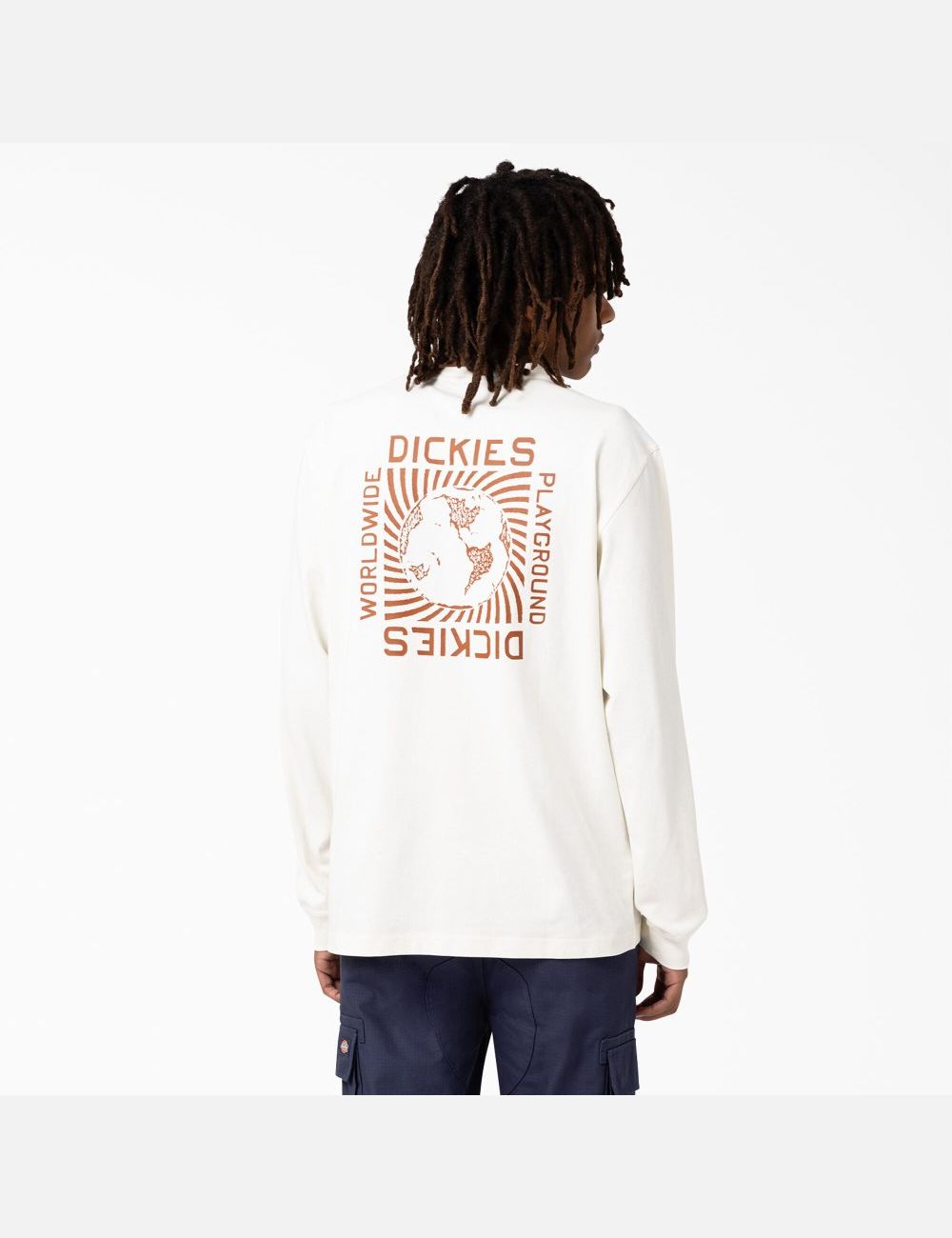 Long Sleeve Dickies Marbury T-Shirt Blanche | 769XJKWIP