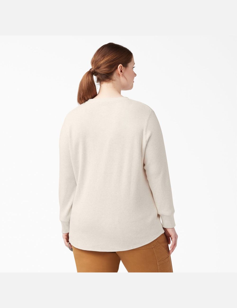 Long Sleeve Dickies Plus Thermal Shirt Beige | 078IMFZCB