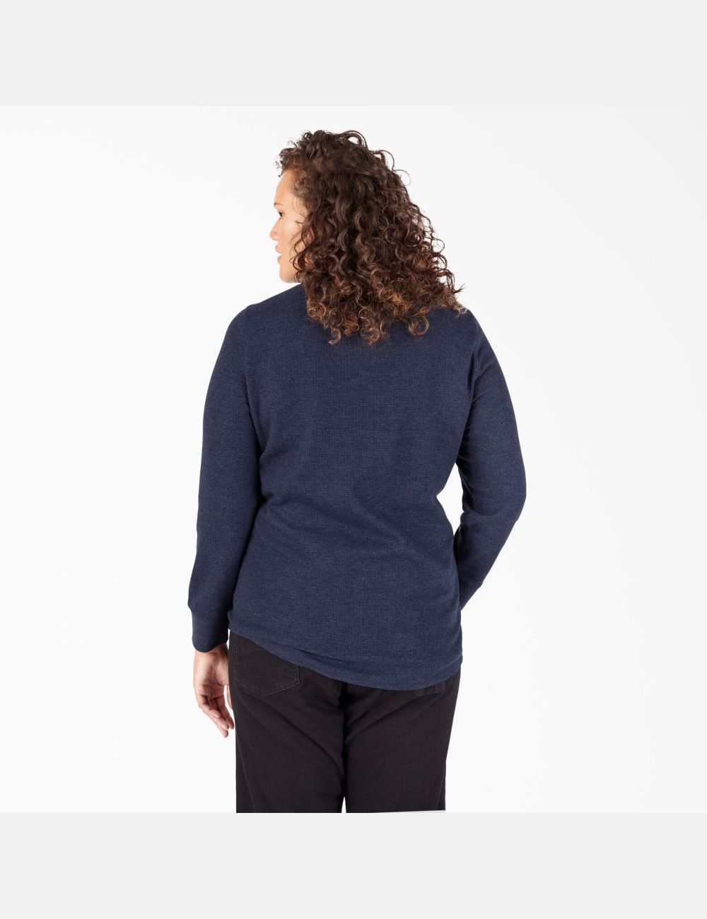 Long Sleeve Dickies Plus Thermal Shirt Bleu Marine | 315UFDERJ