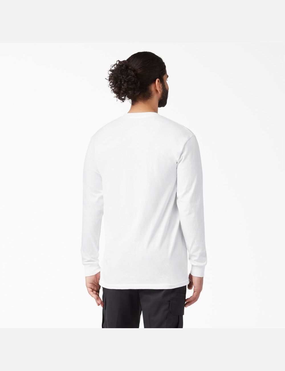 Long Sleeve Dickies Regular Fit Icon Graphique T-Shirt Blanche | 861LNMDAC