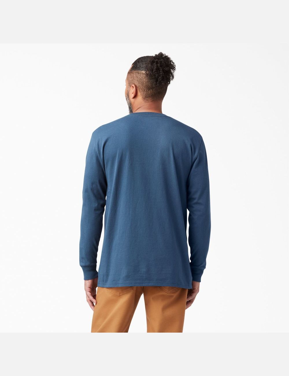 Long Sleeve Dickies Regular Fit Icon Graphique T-Shirt Bleu | 930BLDANO