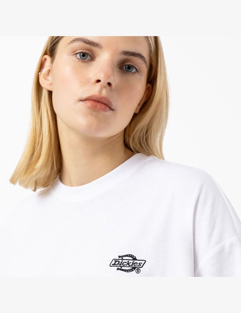 Long Sleeve Dickies Summerdale T-Shirt Blanche | 465HDGKXR