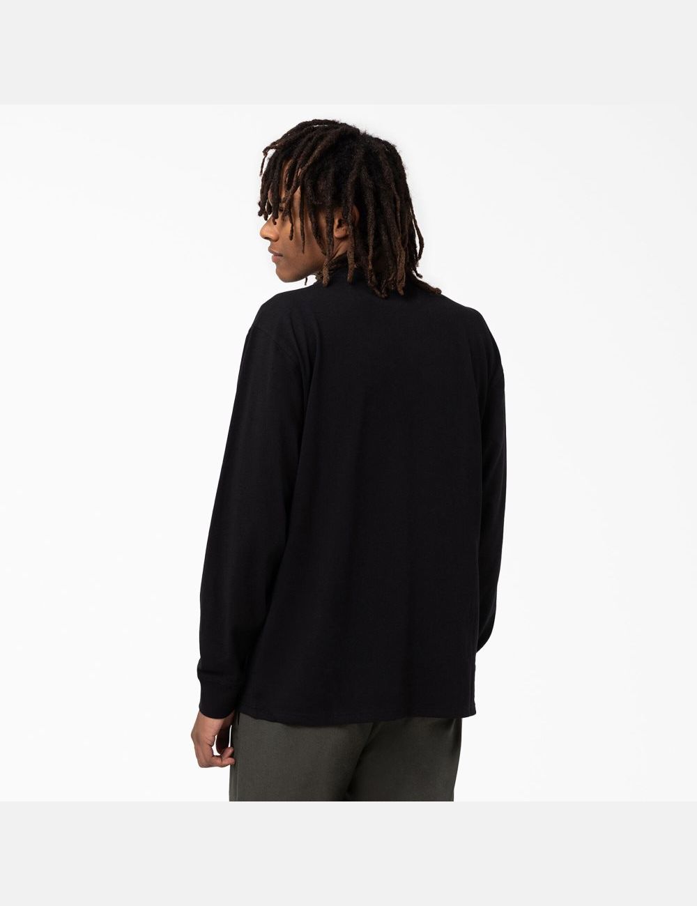 Long Sleeve Dickies Union Springs T-Shirt Noir | 602OLZSYX