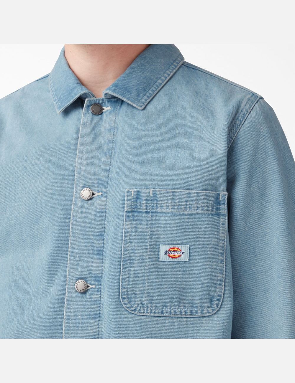 Manteaux Dickies Denim Chore Bleu Clair | 183CGOKSE