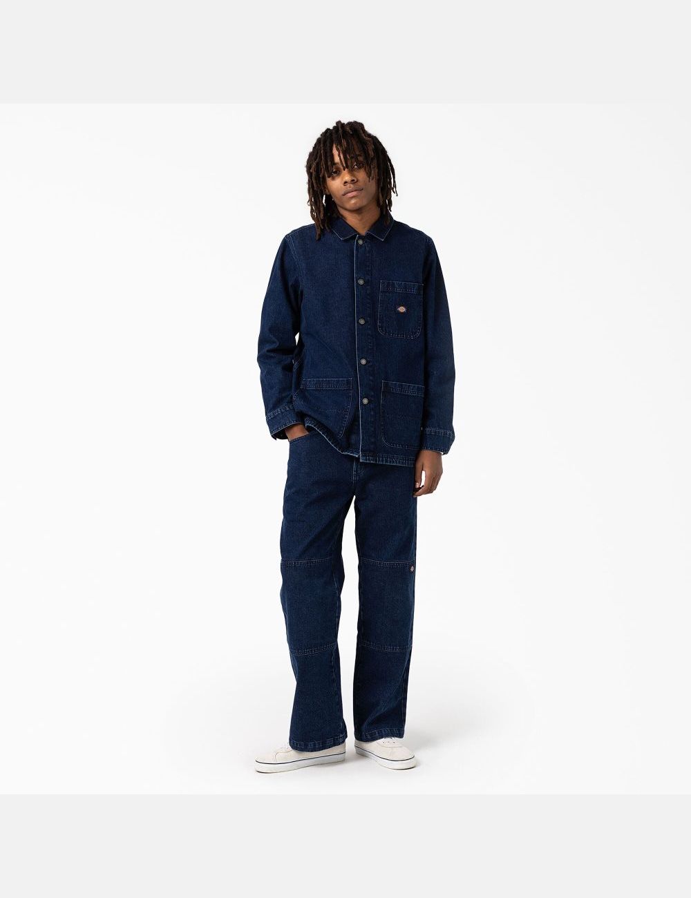 Manteaux Dickies Denim Chore Indigo Bleu | 184VCBWAX