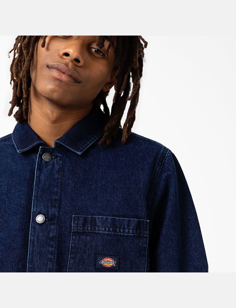 Manteaux Dickies Denim Chore Indigo Bleu | 184VCBWAX