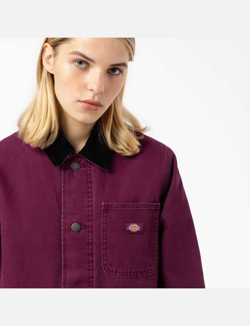 Manteaux Dickies Duck Doublée Chore Violette Bordeaux | 260TWFCDP