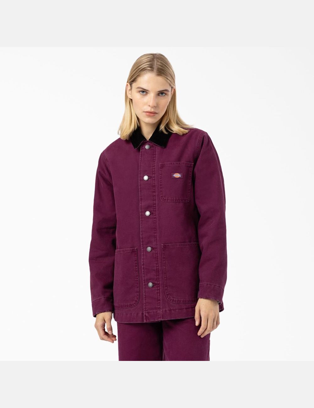 Manteaux Dickies Duck Doublée Chore Violette Bordeaux | 260TWFCDP