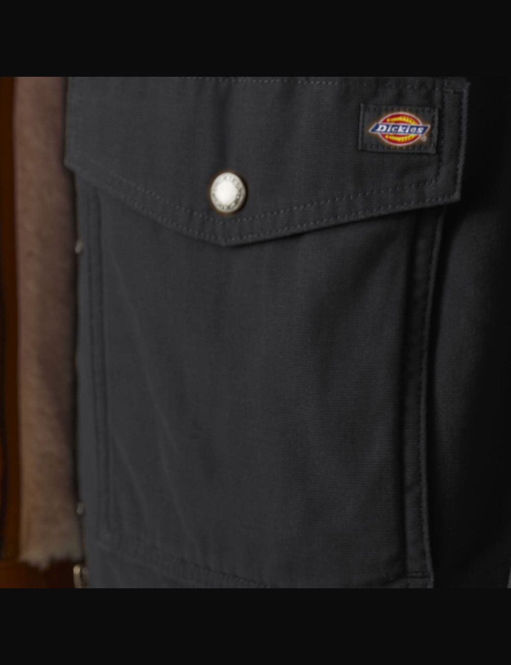 Manteaux Dickies Duck High Pile Fleece Doublée Chore Noir | 861HIQZOL