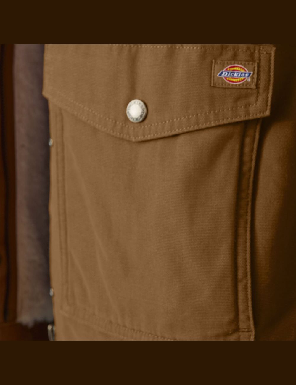 Manteaux Dickies Duck High Pile Fleece Doublée Chore Marron | 946UTEPHJ