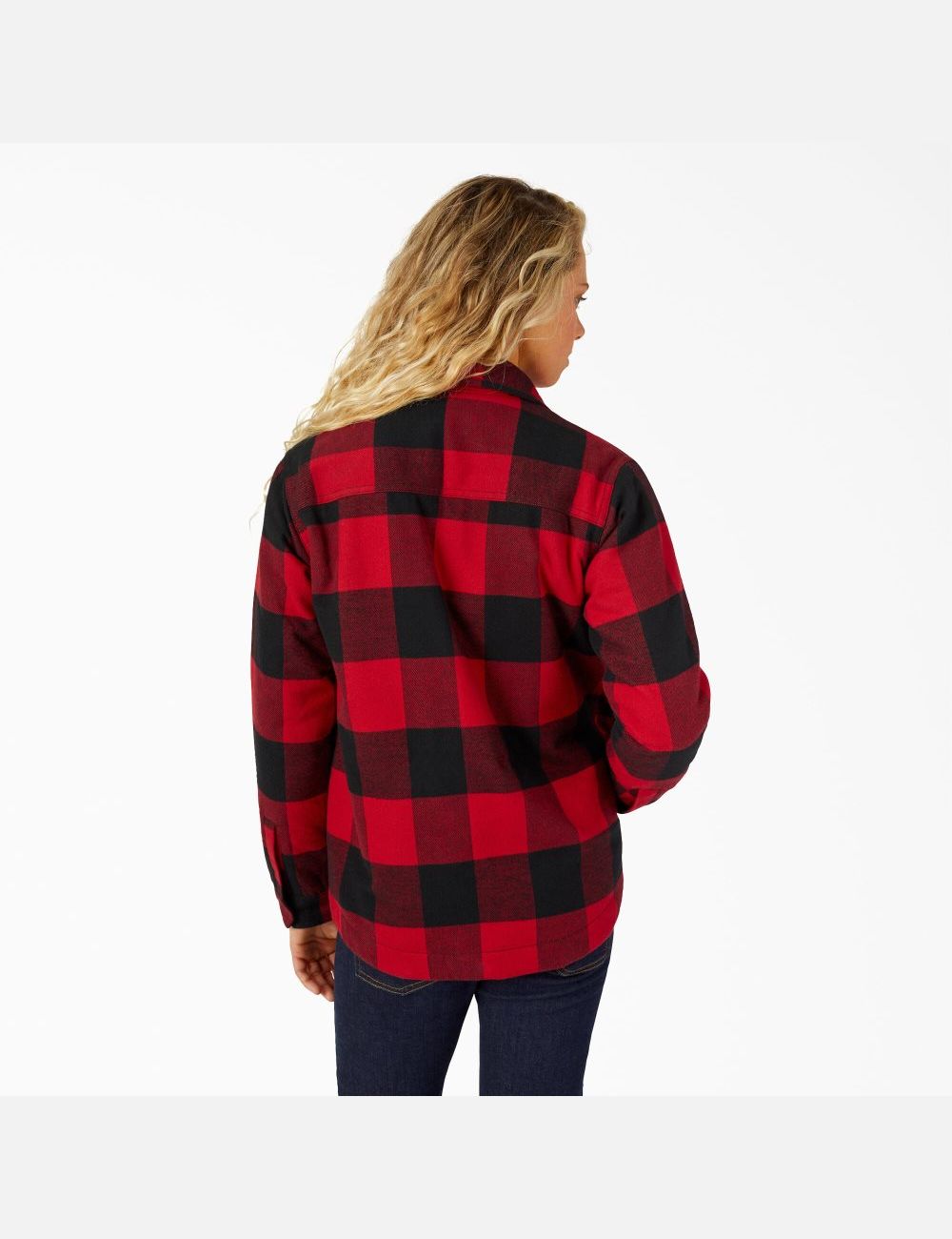 Manteaux Dickies Flannel High Pile Fleece Doublée Chore Rouge Noir | 267UETPHD