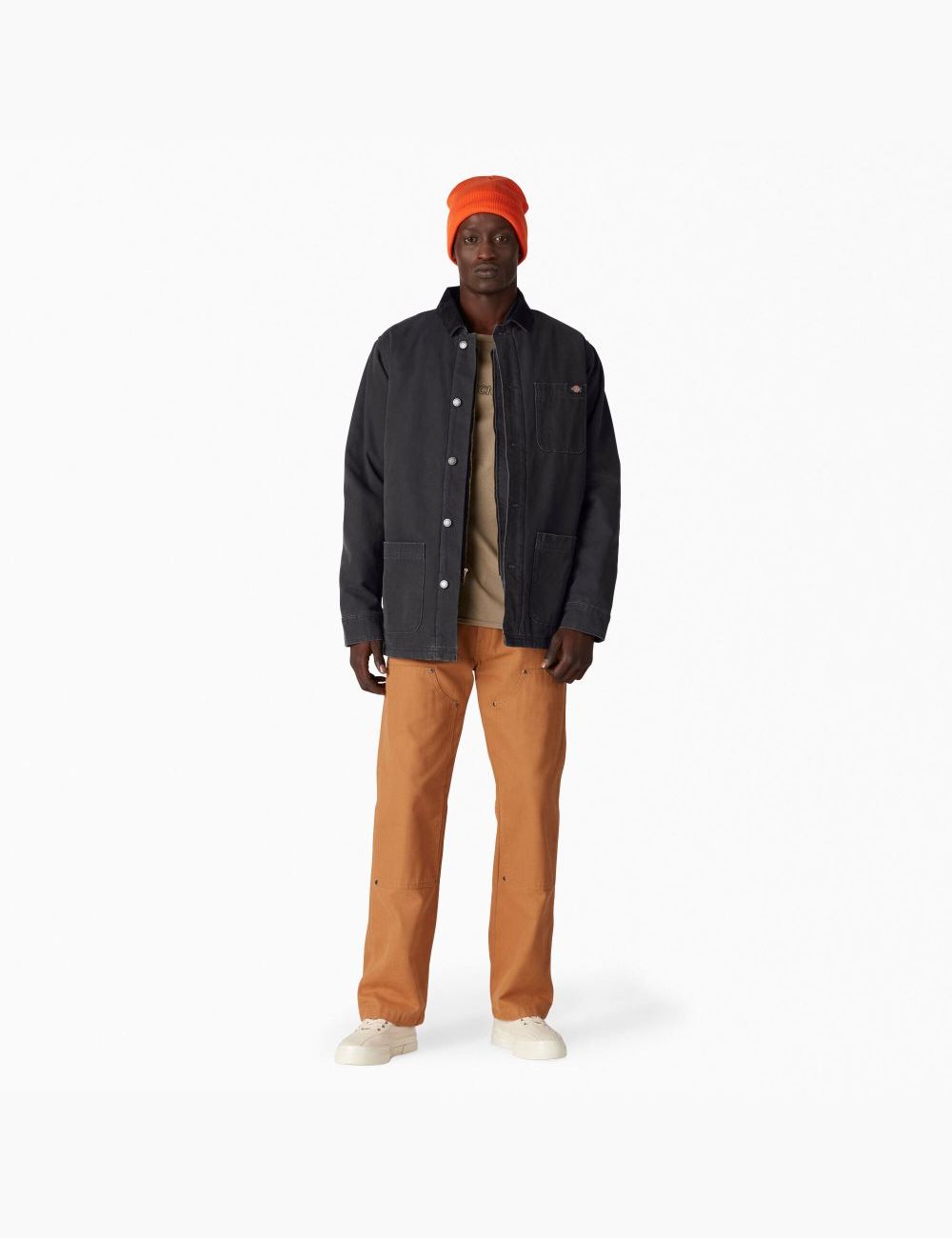 Manteaux Dickies Stonewashed Duck Doublée Chore Noir | 234XPDQSH