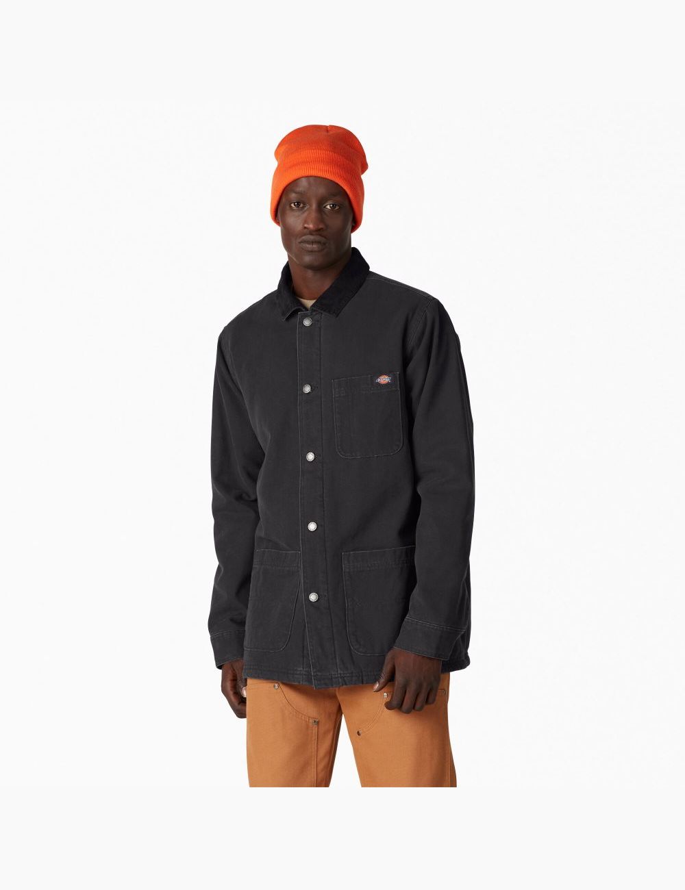 Manteaux Dickies Stonewashed Duck Doublée Chore Noir | 234XPDQSH