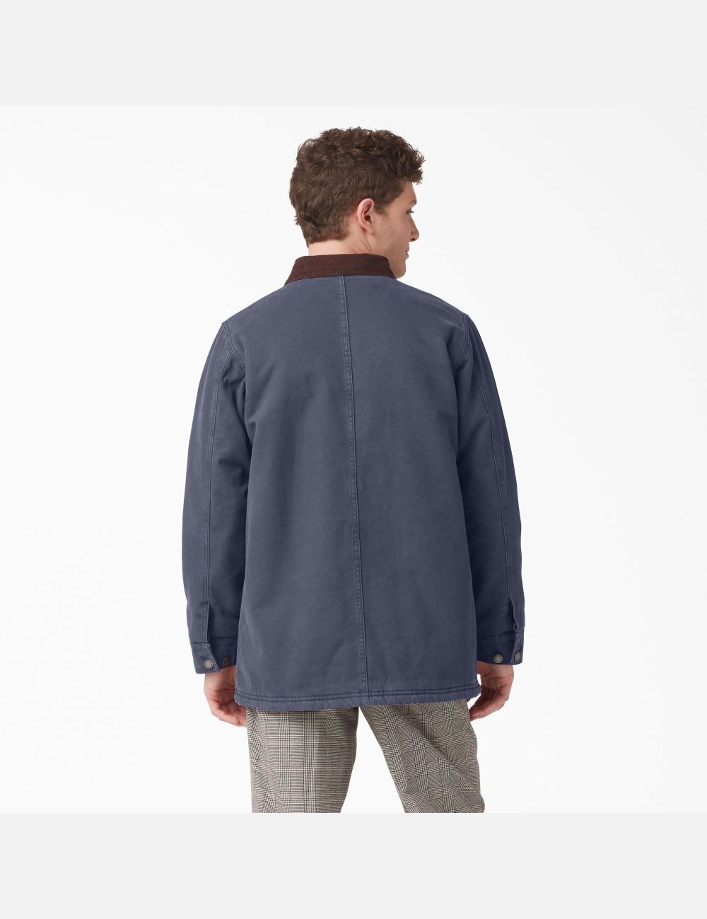 Manteaux Dickies Stonewashed Duck Doublée Chore Bleu Marine | 593OWMSAQ