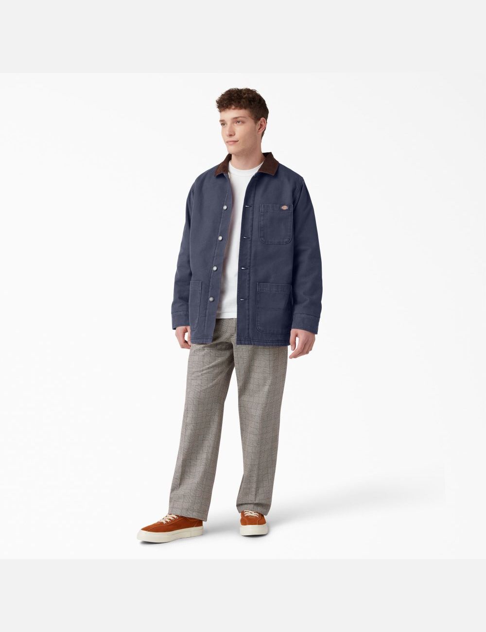 Manteaux Dickies Stonewashed Duck Doublée Chore Bleu Marine | 593OWMSAQ