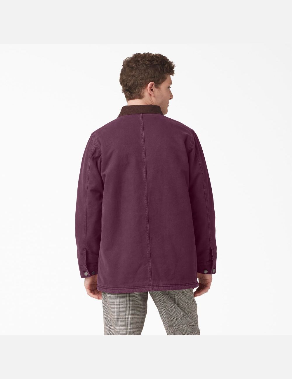 Manteaux Dickies Stonewashed Duck Doublée Chore Violette Bordeaux | 719QMHIFP