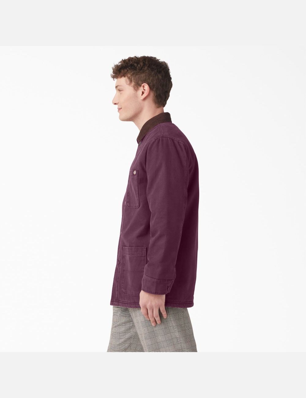 Manteaux Dickies Stonewashed Duck Doublée Chore Violette Bordeaux | 719QMHIFP