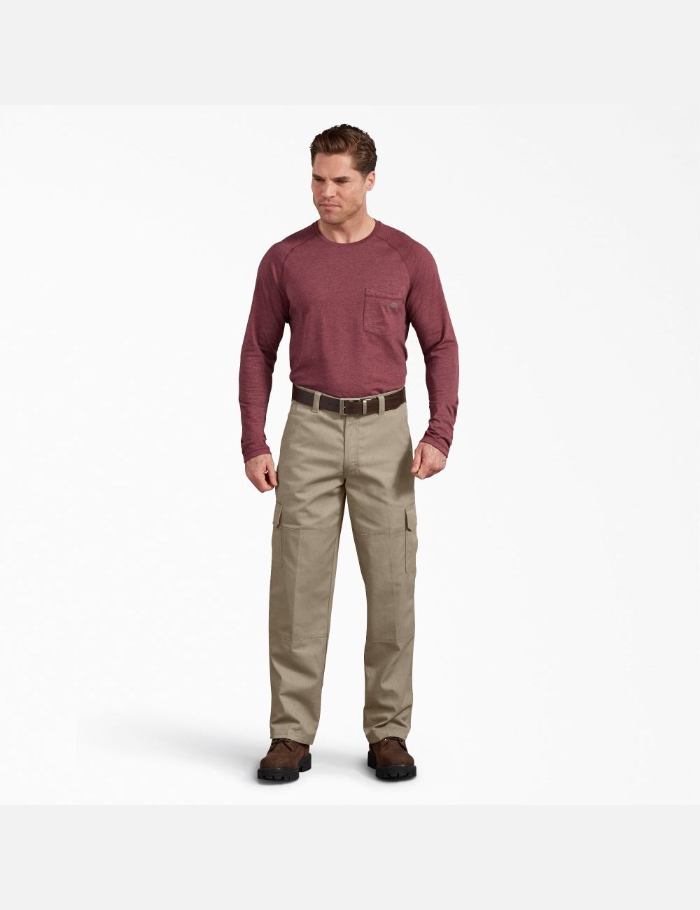 Pantalon Cargo Dickies Active Taille Regular Fit Marron | 438JASMUR