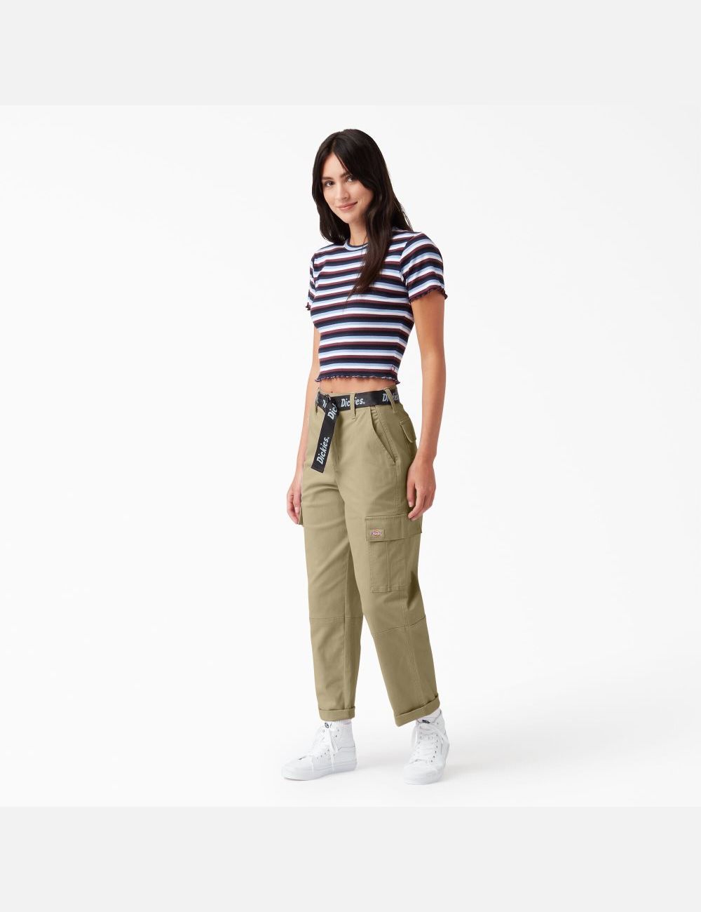 Pantalon Cargo Dickies Cropped Marron | 942LUMEND