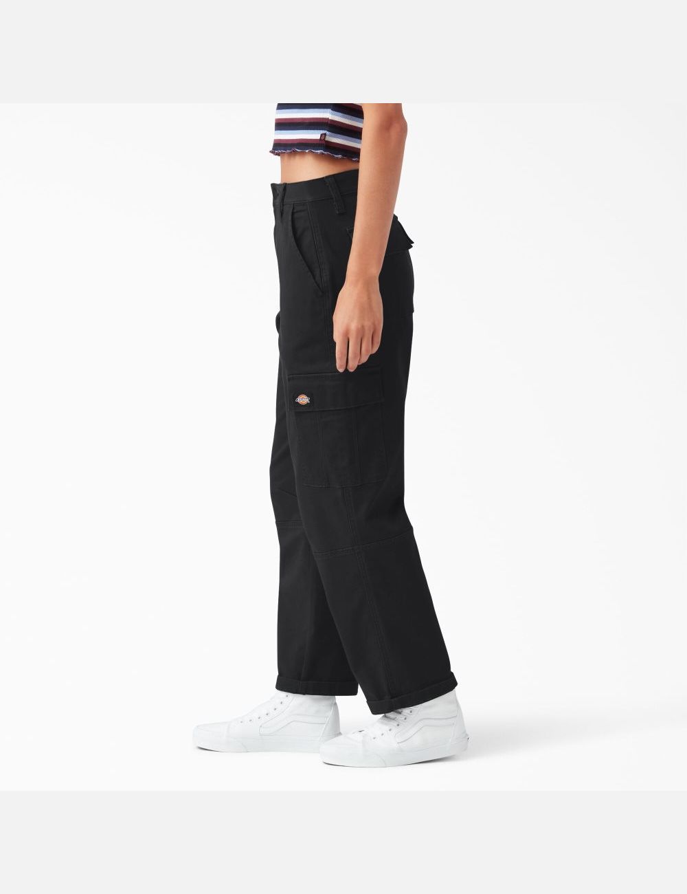 Pantalon Cargo Dickies Cropped Noir | 142AJVFED