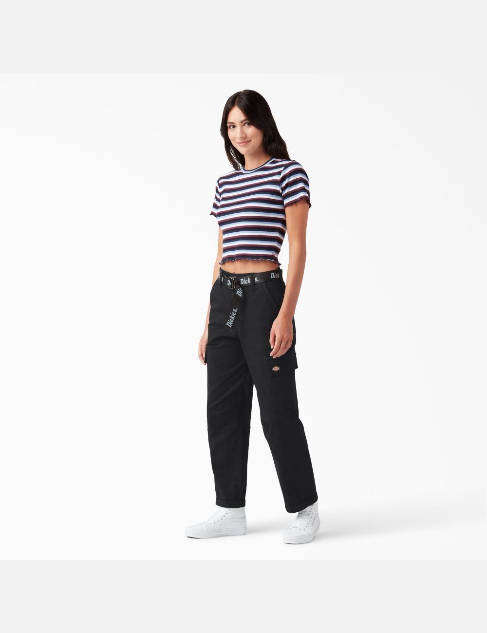 Pantalon Cargo Dickies Cropped Noir | 142AJVFED