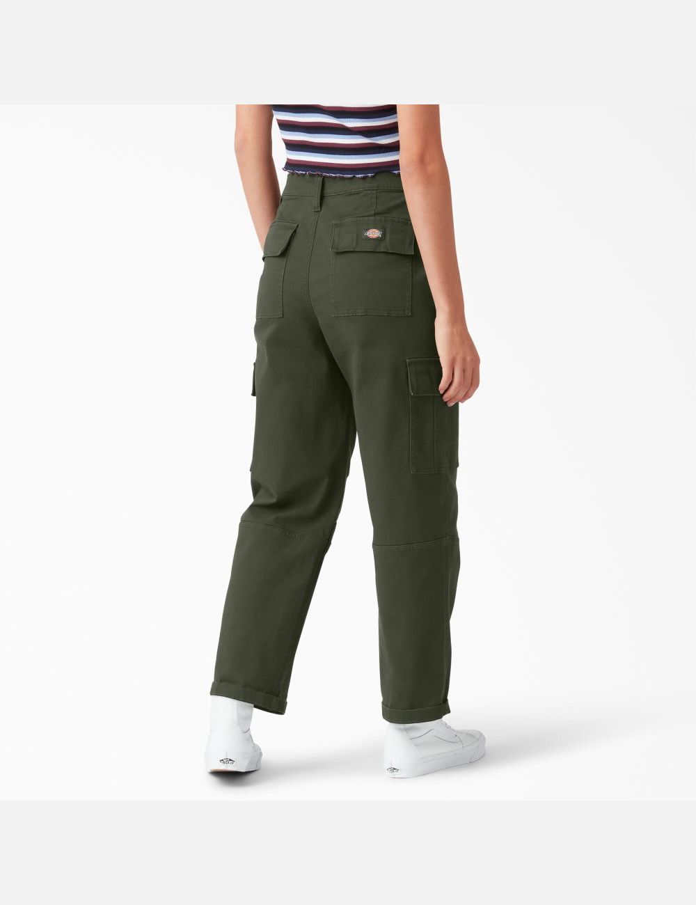 Pantalon Cargo Dickies Cropped Vert Olive Vert | 980GIEQAX