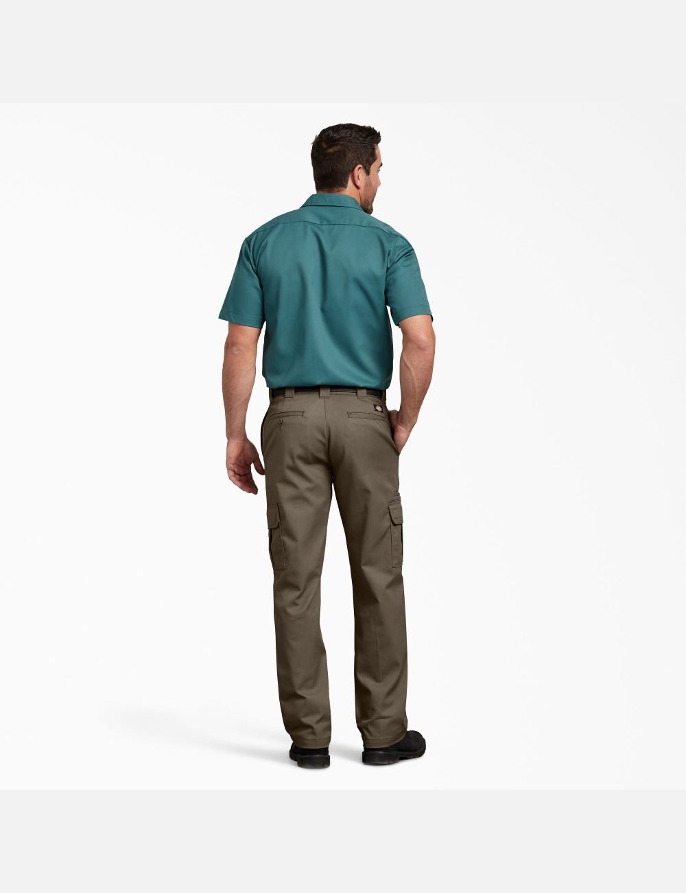 Pantalon Cargo Dickies FLEX Regular Fit Droit Leg Marron Clair | 637DEFNOU