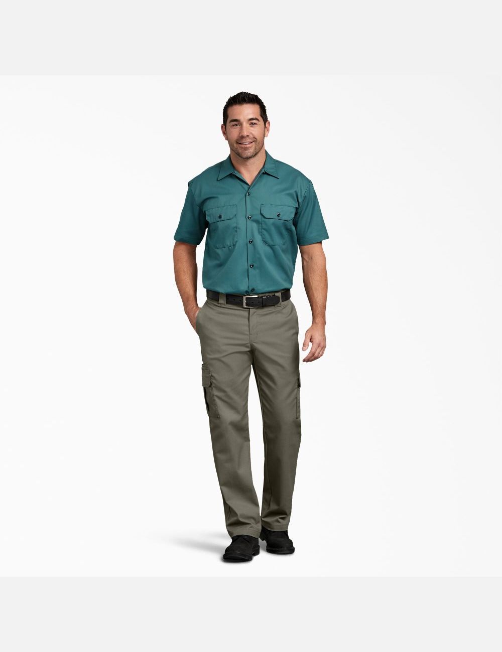 Pantalon Cargo Dickies FLEX Regular Fit Droit Leg Vert | 640TNPGVC