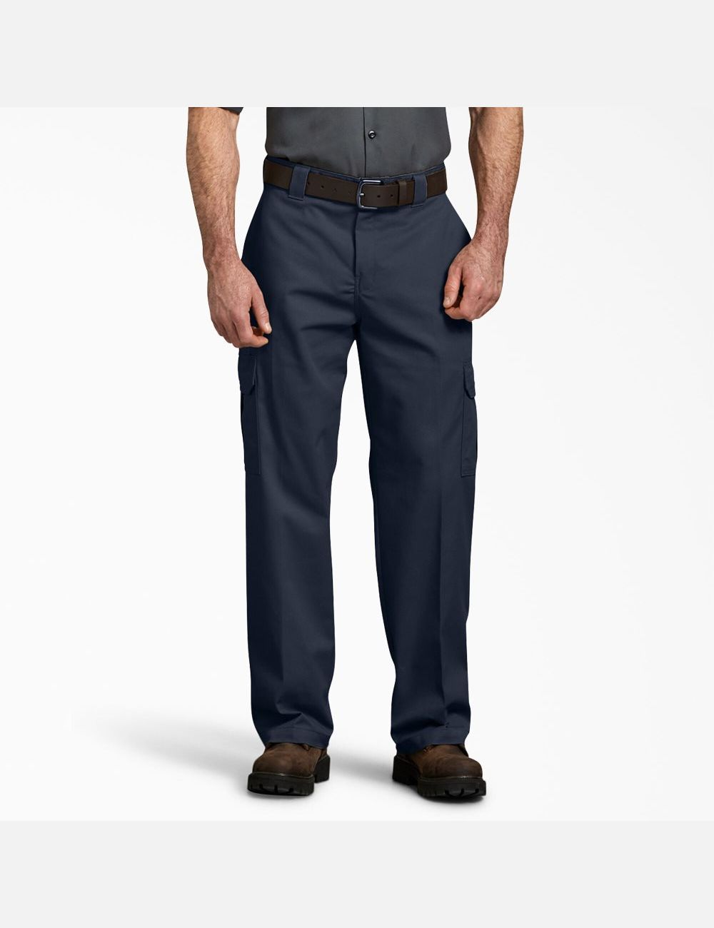 Pantalon Cargo Dickies FLEX Relaxed Fit Droit Leg Bleu Marine | 384OVWMTI