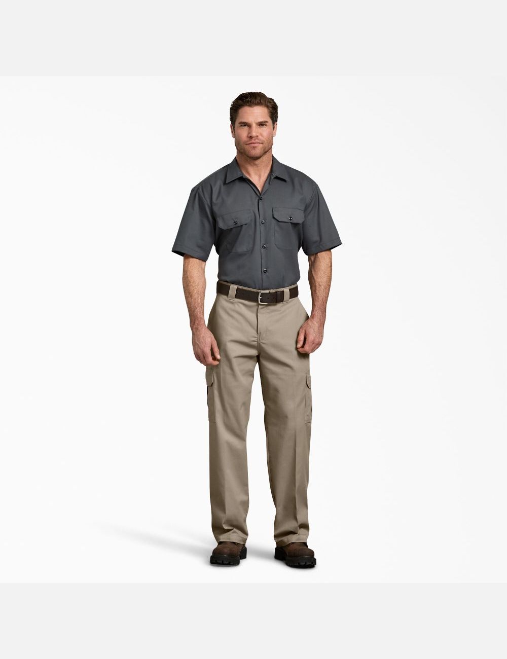 Pantalon Cargo Dickies FLEX Relaxed Fit Droit Leg Marron | 432WYKNTD